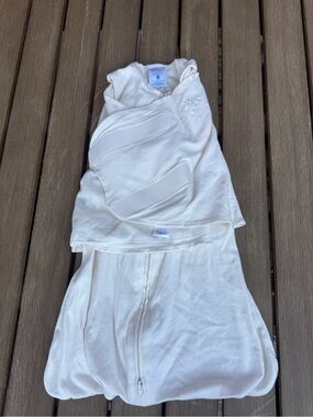 HALO SleepSack Swaddle Small 3-6 Months 13-18 lbs Ivory Wearable Blanket